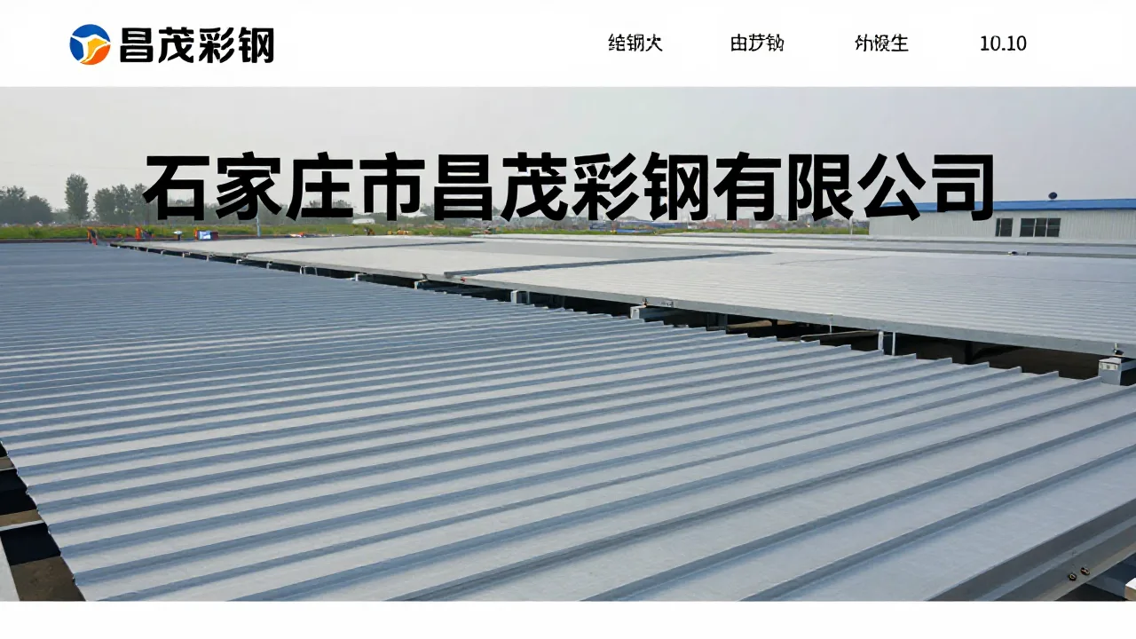 石家庄市昌茂彩钢有限公司 首页主视觉